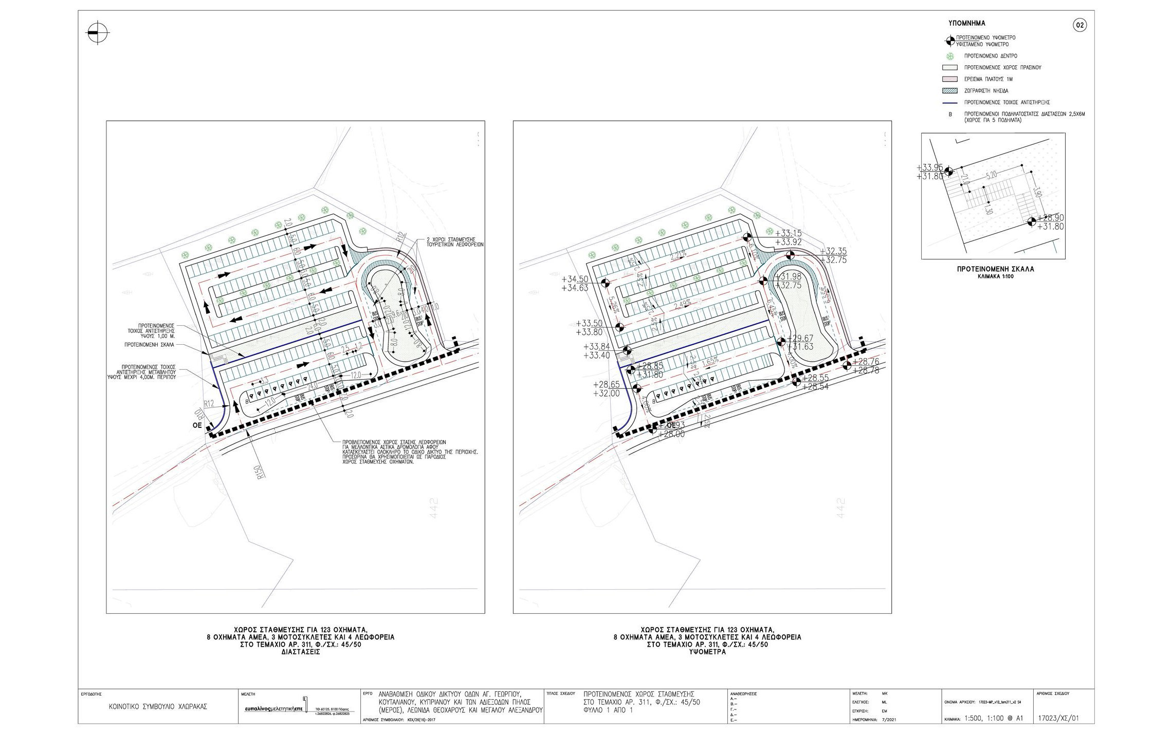 blueprint of parking design